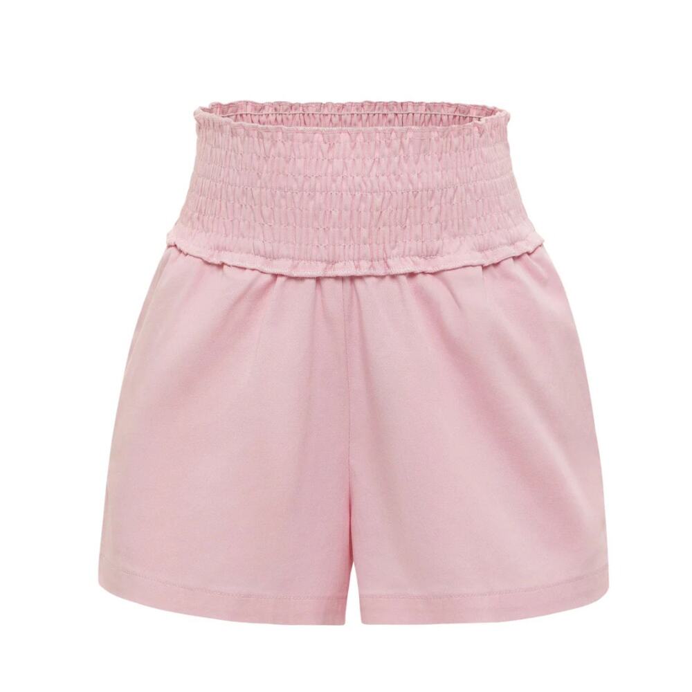 Pleat Collection Chloe Shorts - Pink Twill NWT‎ size 16